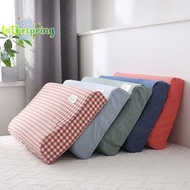 [lnthespringS] Soft Cotton Latex Pillow Case Cover Solid Color Plaid Sleeping Pillowcase for Memory Foam Pillow Latex Pillow 30x50CM new