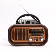 Hongxing * Foreign Trade Hot-selling RX-BT628S Retro Solar Portable Multi-Function Three-Band Radio 