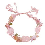 Đá tự nhiên Vòng đeo tay dây bện RAWS đá quý energys dệt pha lê thời trang mảnh quà tặng cho Tình Bạ