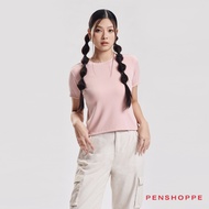 Penshoppe Essentials Textured Slim Top For Women