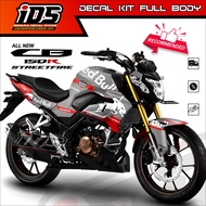 Decal Sticker Cb150r 2022 150r New Full body Stiker Dekal Cb 150r Full Body Motif Redbull Torro2