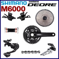 SHIMANO DEORE M6000 Groupset 3x10 Speed MTB MT500 170mm 40-30-22T Crankset M6000 Rear Derailleur M6000 Shifter Cassette MT500 HG54 Chain KIt