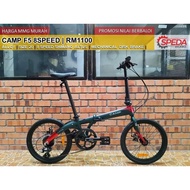 CHEAPEST FOLDING BIKE 20" CAMP F5 8SPEED SHIMANO ALTUS