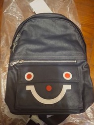 【全新帶牌】PORTER INTERNATIONAL SMILE系列 經典幾何微笑後背包 (黑)