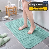 SG Non-Slip Bath Mat With Foot Reflexology Massage PVC Suction Cups Odorless Anti Slip Strong Suctio