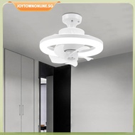 [joytownonline.sg] Modern Ceiling Fans with Light RGB/3 Colors Dimmable Low Profile Ceiling Fan