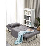 Foldable Multifunctional Sofa Bed Three-Purpose2024New Year Living Room Retractable Fabric Lazy Sofa Single Bed