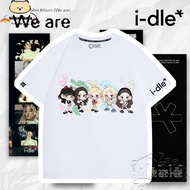 I-dle Tshirt I-DLE (G)I-DLE Q-version Tshirt I-dle (아이들) 8th Mini Album [We Are] Tshirt Unisex S-5XL