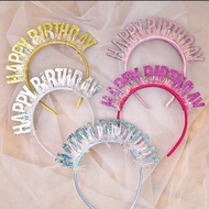Happy Birthday Headband Girl's Birthday Decoration Hat Crown Party Decor for Girl Crown Birthday Gir