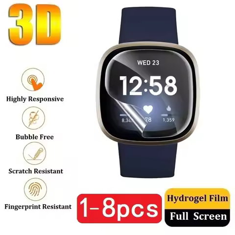 Protector Film for Fitbit Versa 4 3 2 Screen Protector for Fitbit Sense 2 Not Tempered Glass