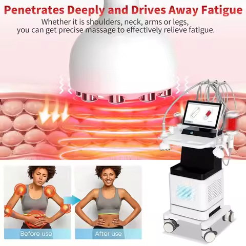 Multifunctional 6 Handpieces 4D RF Internal Ball Roller Beauty Machine Collagen Stimulation Cellulit