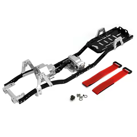 New 313mm Wheelbase Gear Transmission All Metal Chassis Frame for 1/10 RC Crawler Car Trax Trx4 Axia