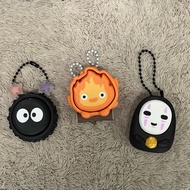 GHIBLI Spirited Away Soot Sprite Kaonashi No Face Calcifer Fidget Clicker Keychain (3D printed)