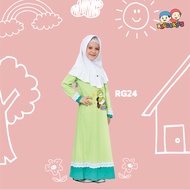 Gamis Anak Raggakids RG 24 - Gamis Kaos Anak Raggakids - Tanpa Jilbab