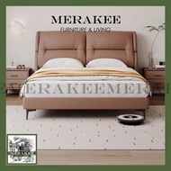 MERAKEE Queen/King Genuine Leather Bed Frame Bedroom Furniture JC263