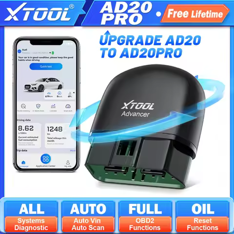 XTOOL Advancer AD20 PRO All System Car Diagnostic Tools Full OBD2 Scanner Battery Check Oil Reset Re
