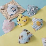 Baby Bib Baby Triangle Towel Cotton Newborn Double Button Bib Children's Saliva Towel