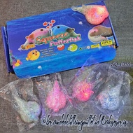 Squishy JELLY GLITTER LED/ANTI STRESS LED FISH SQUISHY/Animal SQUISHY Kids TOYS/SQUISHY LED FISH TOYS/SQ6755