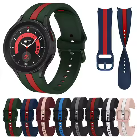 20mm Watch Band For Samsung Galaxy Watch 4 classic 46mm 42mm smartwatch Silicone Sports Bracelet Gal