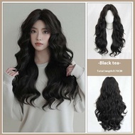 TSE 7jhh Wig 2025 New For Women Middle Part Layered Synthetic Fiber Realistic Full Wig Internet Cele