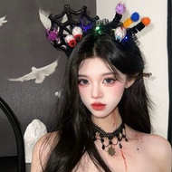 Halloween Headwear Bat Spider Pumpkin Headband Party Hair Accessories Funny Hairpin Gauze Gauze Stag