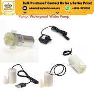 DC 3V-5V, 9V 12V Water Pump, USB Water Pump, Waterproof Water Pump