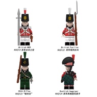 Napoleon Block Building Blocks French British Light Infantry Piper Green Jacket Snap Together Miniat