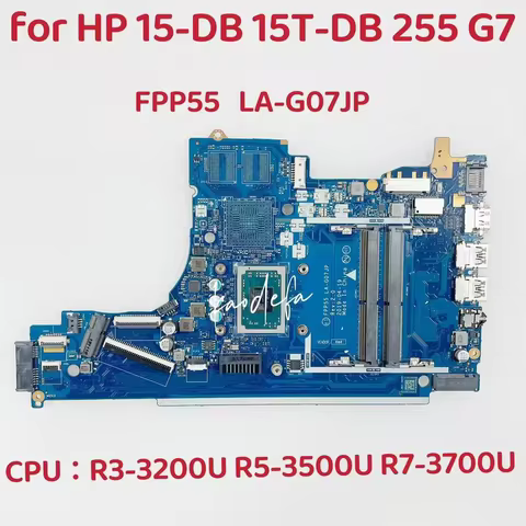 FPP55 LA-G07JP For HP 15T-DB 15-DB 15-DX Laptop Motherboard CPU: R3 R5 R7 AMD DDR4 L46515-001 L46515