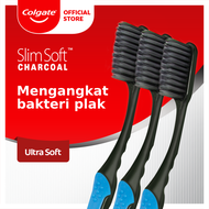 Colgate Slimsoft Charcoal Toothbrush/Sikat Gigi 3pcs