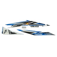 Sticker Body Set Kanan Biru Hitam Honda Supra X 125 FI 871X0K41N00ZCR