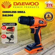 SYK Daewoo DALD86 Cordless Drill Set Battery Cordless Machine Drill Hand Drill Cordless Mesin Gerudi