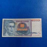 Uang Yugoslavia 500000 Dinara 1993 