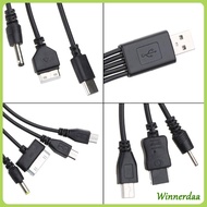 WINN Universal USB To Multi Plug Cellphone Charger Cable 10 in 1 USB Cable For Smartphone Charger Ca