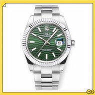 2025 Fashion Sports Worker Diary Type Automatic Mechanical Oyster Steel Band Men's Dia Surface Sapph