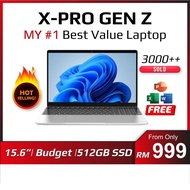 Brand New XPro Gen Z Laptop | Laptop for Student | 15.6 Inch | 512GB Storage | Budget Laptop | Malay