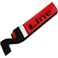 3D Metal N Logo N Line Emblem Decal Car Trunk Badge Compatible with NX4 I20 I30 I10 Sticker Accessor