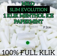 50g Busa filter klik menthol ice paper mint  isi 1 ukuran mild slim evolution