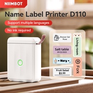 Niimbot D110 Label Printer Portable Sticker Printer Name Tag Printer Labek Maker Machine,Suitable Fo