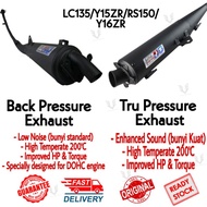 LC135/Y15ZR/RS150/Y16ZR LC5S UMA RACING EXHAUST CUTTING STD RACING EXHAUST BACK PRESSURE/TRU PRESSURE 28MM RACING PIPE