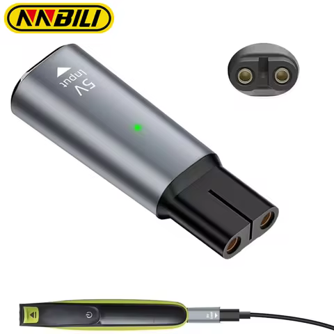 NNBILI 5V Type-C Shaver Adapter Charger Converter for Philips QP2724 QP2834 QP1424 QP1924 QP4631 QP6