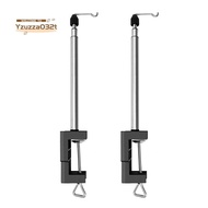 2 Pack Rotary Tool Round Grinder Telescopic Hanging Stand Holder with Table Clamp, Flex Shaft Hanger