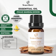 【Sens éthéré 】10ML SANDAL WOOD檀香纯精油Essential Oil Natural Plant Aromatherapy Diffuser Humidifier Mass
