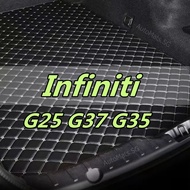 [Infiniti G25 G37 G35] Trunk Mat- READY STOCK Premium PU Leather Trunk Liner Boot Cargo