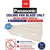 KDK Panasonic Ceiling Fan Blade (Bilah Kipas Siling) For Model KDK K15V0 F-M15A0 (3 Units)