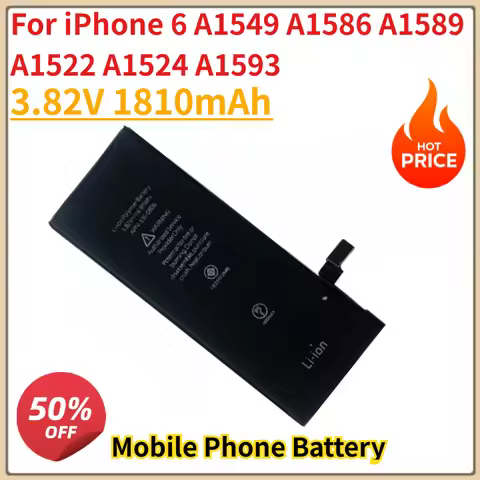 High Quality New 3.82V 1810mAh Mobile Phone Battery For iPhone 6 A1549 A1586 A1589 A1522 A1524 A1593