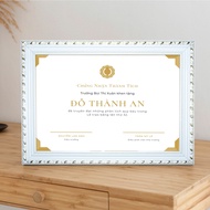 Photo Frame - Certificate Frame 21X30cm(A4) /25x35cm(B4)/ 30x42cm(A3) Composite Classic Border, Mica