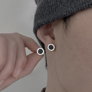 Roman Numerals Stud Earings for Men 925 Silver Earrings for Women Hikaw Earrings Set Accessories Jew