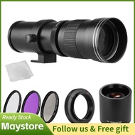 maystoree-my Camera MF Super Telephoto Zoom Lens F/8.3-16 420-800mm T Mount + UV/CPL/FLD Filters Set