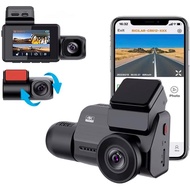 Xtremevision G444WCH 3-Channel 4K Dash Cam - 4K Front, 2K Rear, 1080P Inside, WDR, WiFi, GPS, G-Sens