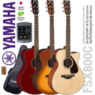 - Authorized Dealer - Yamaha FSX800C กีตาร์โปร่งไฟฟ้า 40 นิ้ว  ทรง Concert -- ไม้ท็อปโซลิดซิดก้าสปรู